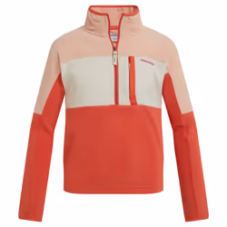 Craghoppers Childrens/Kids Bromley Half Zip Fleece Top - 11-12 Years, Pink Peach/Deep Coral