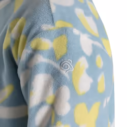 Craghoppers Childrens/Kids Bachas Floral Half Zip Fleece Top - 11-12 Years, Sky Blue