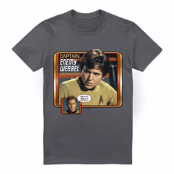 Star Trek Mens Enemy Wessel T-Shirt - 3XL, Charcoal