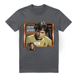 Star Trek Mens Enemy Wessel T-Shirt - 3XL, Charcoal