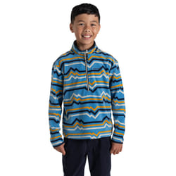 Craghoppers Childrens/Kids Bachas Abstract Lines Half Zip Fleece Top - 7-8 Years, Bright Sky