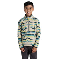 Craghoppers Childrens/Kids Bachas Abstract Lines Half Zip Fleece Top - 5-6 Years, Key Lime