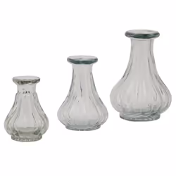 Hill Interiors Batura Bud Vase - 9cm x 6cm x 6cm, Clear
