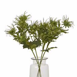 Hill Interiors Sea Holly Spray Artificial Flower - One Size, Green