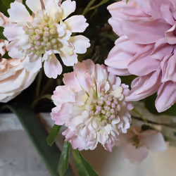 Hill Interiors The Natural Garden Collection Scabious Stem Artificial Plant - One Size, Pink