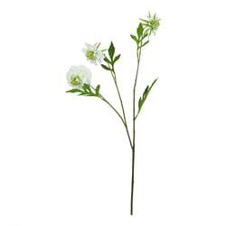 Hill Interiors The Natural Garden Collection Scabious Stem Artificial Plant - One Size, White