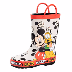 Disney Boys Mickey & Pluto Wellington Boots - 5 UK Child, Multicoloured