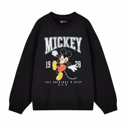 Disney Womens/Ladies Mickey Mouse Sweatshirt - 3XL, Black