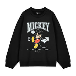 Disney Womens/Ladies Mickey Mouse Sweatshirt - 3XL, Black