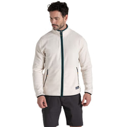 Craghoppers Mens CO2 Renu Technology Fleece Jacket - XL, Ecru