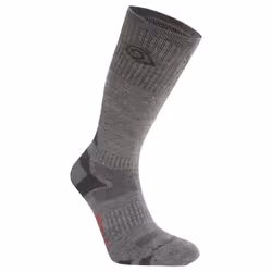 Craghoppers Unisex Adult Wool Blend Insect Repellent Advent Socks - 9 UK-12 UK, Coast Grey/Black Pepper