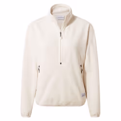Craghoppers Womens/Ladies CO2 Renu Technology Half Zip Fleece Top - 14 UK, Ecru