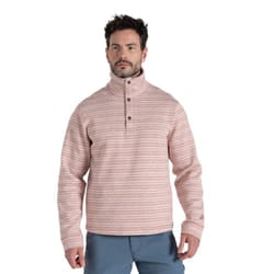 Craghoppers Mens Pelion Stripe Overhead Fleece Top - XS, Red Beach