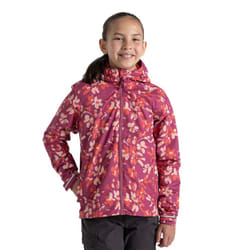 Craghoppers Childrens/Kids Sylvie Floral Waterproof Jacket - 11-12 Years, Dusky Hibiscus