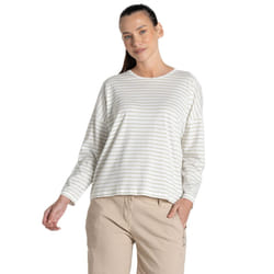 Craghoppers Womens/Ladies Kielder Stripe Long-Sleeved T-Shirt - 18 UK, Bud Green