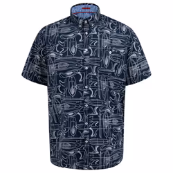 Duke Mens D555 Worthing Short Sleeve Shirt - S, Navy