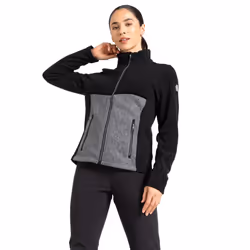 Dare 2B Womens/Ladies Thriving Fleece Jacket - 8 UK, Black/Charcoal Grey Marl
