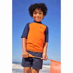 Mountain Warehouse Childrens/Kids Sun Protective Short-Sleeved Swim Vest - 3-4 Years, Burnt Orange