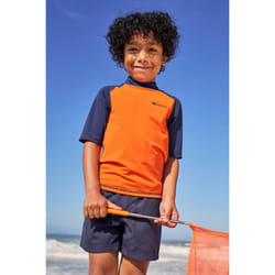 Mountain Warehouse Childrens/Kids Sun Protective Short-Sleeved Swim Vest - 3-4 Years, Burnt Orange