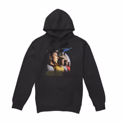 Star Trek Mens Forward to Adventure Hoodie - M, Black