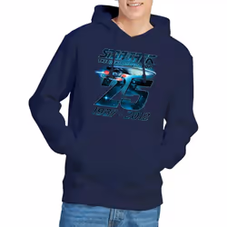 Star Trek Mens Enterprise 25 Hoodie - S, Navy