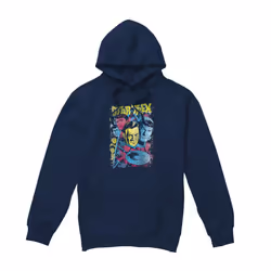 Star Trek Mens Classic Crew Illustrated Hoodie - XXL, Navy