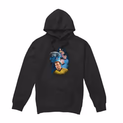 Star Trek Mens Among the Stars Hoodie - S, Black