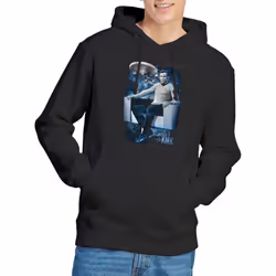 Star Trek Mens Captain's Chair Hoodie - S, Black