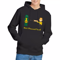 Star Trek Mens Kirk Phased First Hoodie - XXL, Black