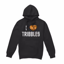 Star Trek Mens I Heart Tribbles Hoodie - XL, Black