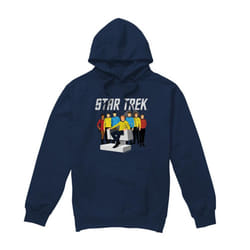Star Trek Mens Vector Crew Hoodie - XXL, Navy
