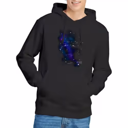 Star Trek Mens Spock Constellations Hoodie - L, Black