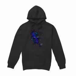 Star Trek Mens Captain Kirk Constellations Hoodie - XL, Black