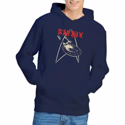 Star Trek Mens Ship Symbol Hoodie - XXL, Navy