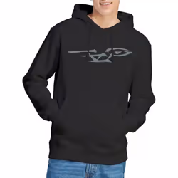 Star Trek Mens Bushwork Enterprise Hoodie - XL, Black