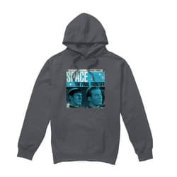 Star Trek Mens Final Frontier Cover Hoodie - L, Charcoal