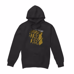 Star Trek Mens 3D Logo Hoodie - S, Black