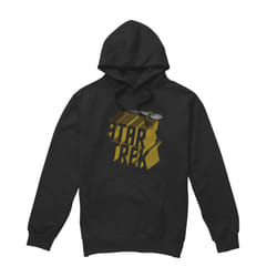 Star Trek Mens 3D Logo Hoodie - M, Black