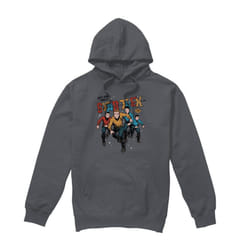Star Trek Mens Deep Space Thrills Hoodie - S, Charcoal