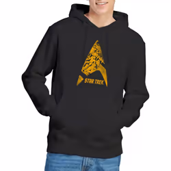 Star Trek Mens Delta Crew Hoodie - S, Black