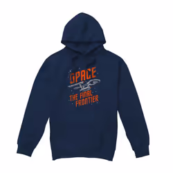 Star Trek Mens Space Travel Hoodie - XXL, Navy
