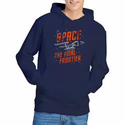 Star Trek Mens Space Travel Hoodie - XXL, Navy