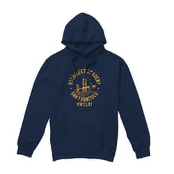 Star Trek Mens Bridge Collegiate Hoodie - XXL, Navy