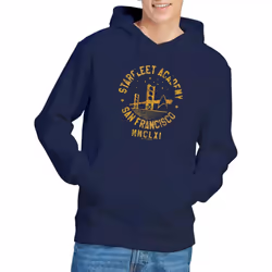 Star Trek Mens Bridge Collegiate Hoodie - XXL, Navy
