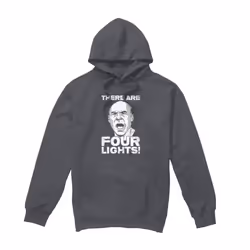 Star Trek Mens Four Lights Hoodie - XL, Charcoal
