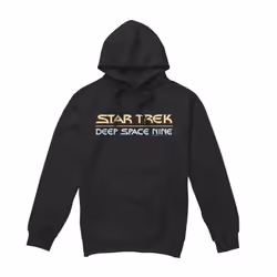 Star Trek Mens Deep Space Nine Logo Hoodie - XXL, Black