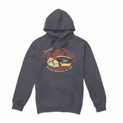 Star Trek Mens Scotty's Garage Hoodie - S, Charcoal