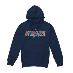 Star Trek Mens Logo Hoodie - S, Navy