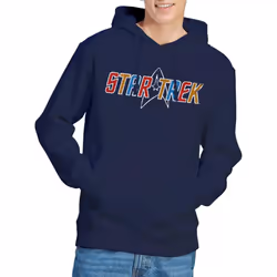 Star Trek Mens Logo Hoodie - XXL, Navy