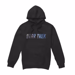 Star Trek Mens Space Logo Hoodie - XXL, Black